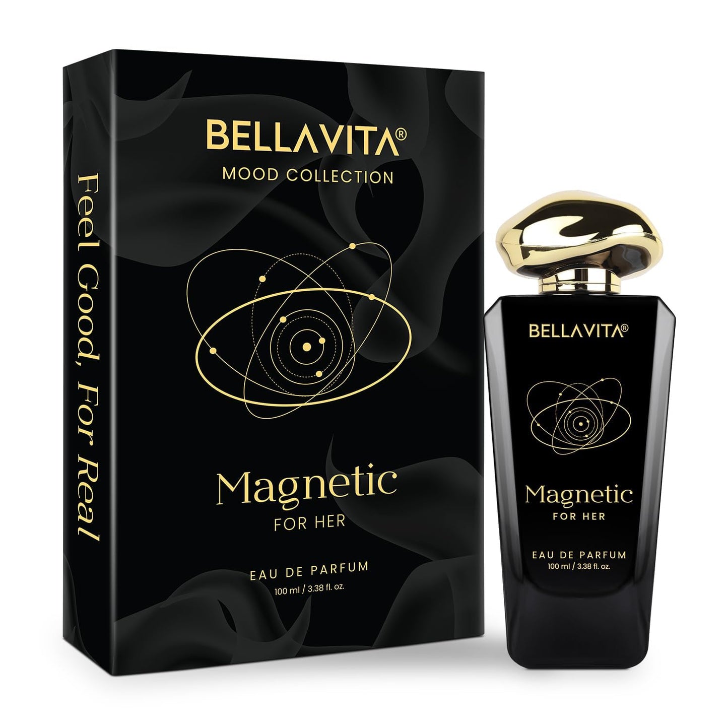 BELLAVITA Mood Collection Magnetic 100ml EDP Perfume for Women | Cherry, Jasmine and Rose | Fruity and Floral Long Lasting Fragrance Perfume for Woman