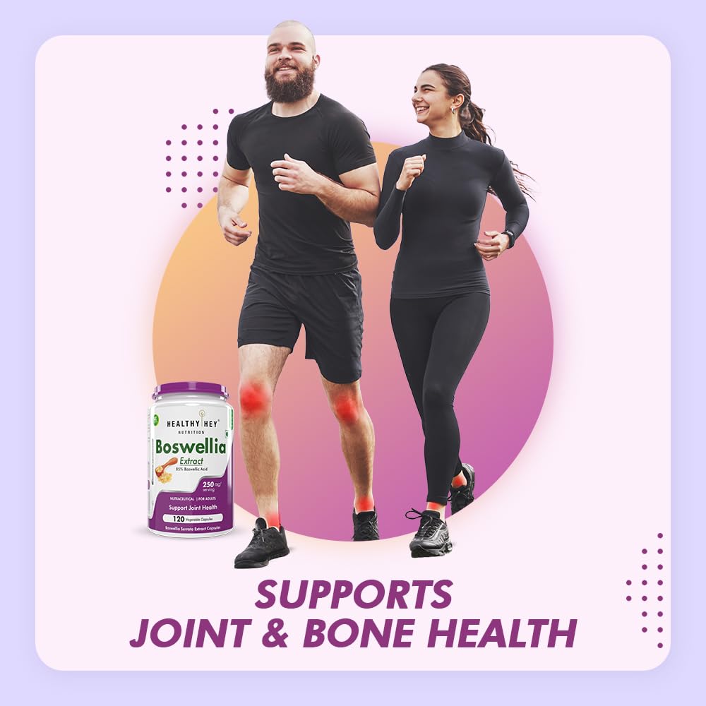 HealthyHey Nutrition Boswellia Serrata Extract - 120 Vegetable Capsules
