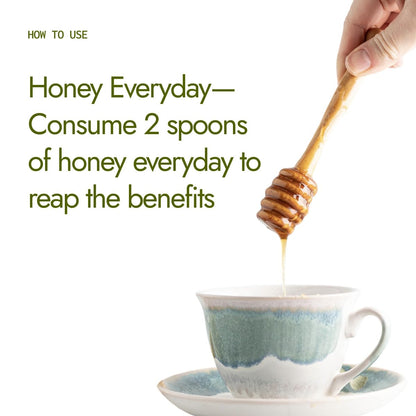 Kapiva Organic Honey 500gm | NMR tested | Unprocessed & Unpasteurized Honey |100% Raw Pure & Natural | Strengthens Immunity | 0% Added Sugar No Preservatives