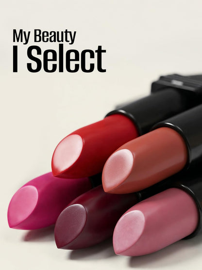 Swiss Beauty Select Dare To Matte Creamy Lipstick | with Velvety matte finish | Long Lasting Stay | with Vitamin E | Shade- Vivid Maroon, 3.8g |