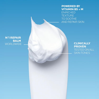 La Roche-Posay Cicaplast Baume B5+ Repair Moisturizer Balm | Hydating Multi-Purpose Soothing Cream for Dry, Sensitive & Damaged Skin, Fragrance Free 15 ml