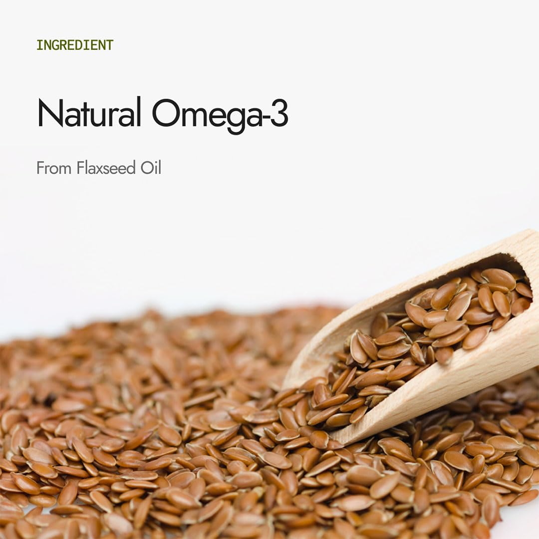 Kapiva Flaxseed Omega 3 Capsules (60 Capsule) | Vegetarian Flaxseed Oil Omega | Better Joint & Heart Health