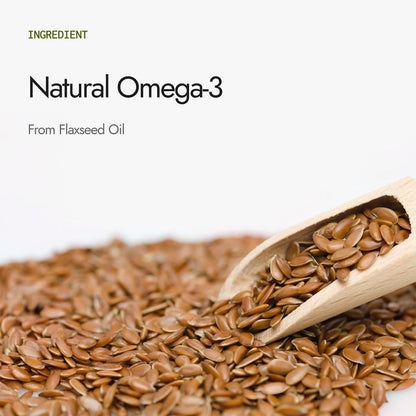 Kapiva Flaxseed Omega 3 Capsules (60 Capsule) | Vegetarian Flaxseed Oil Omega | Better Joint & Heart Health