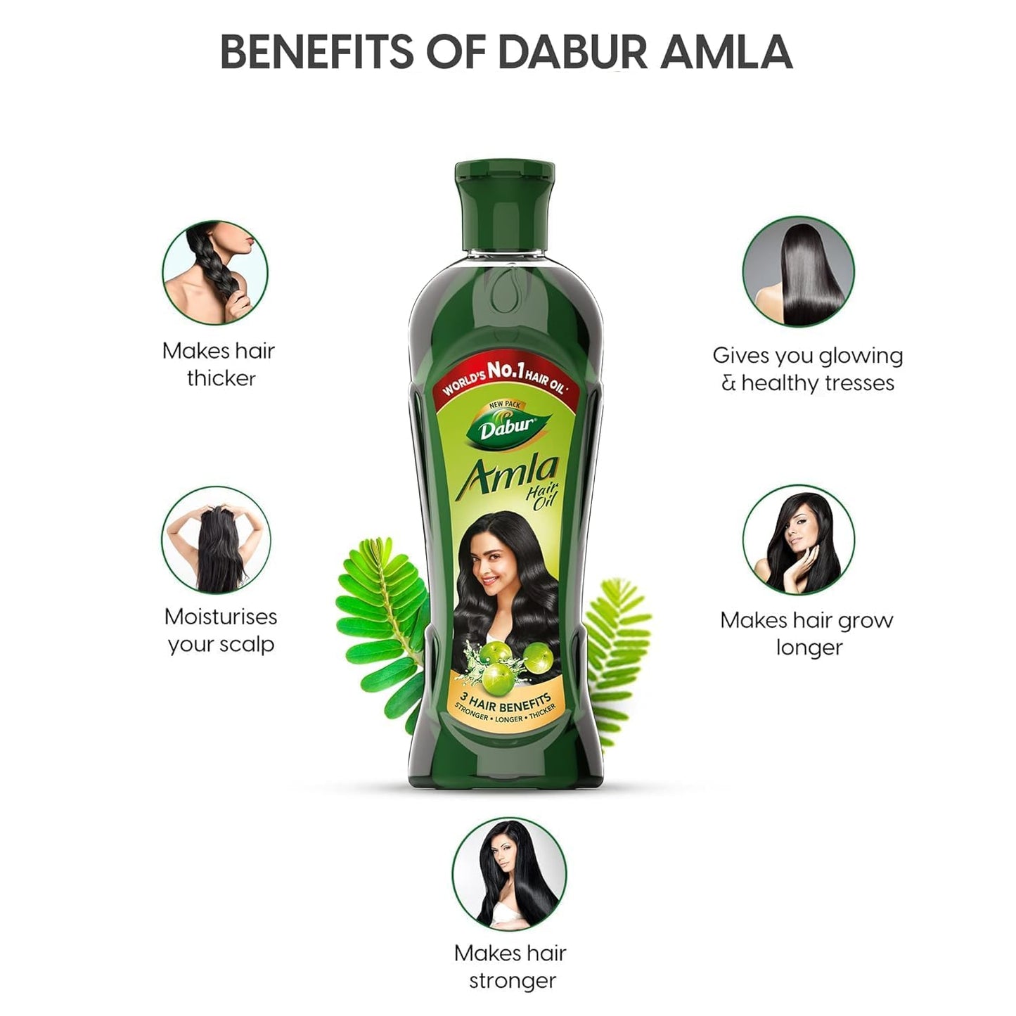 Dabur Amla Hair Oil - for Strong, Long and Thick hair - 550 ml