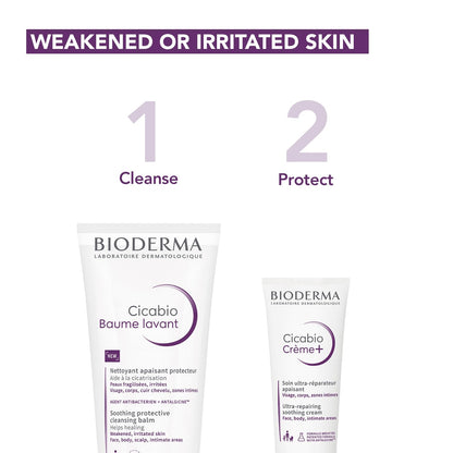 Bioderma Cicabio Baume Lavant Cleansing Balm for Weakened and Irritated Skin