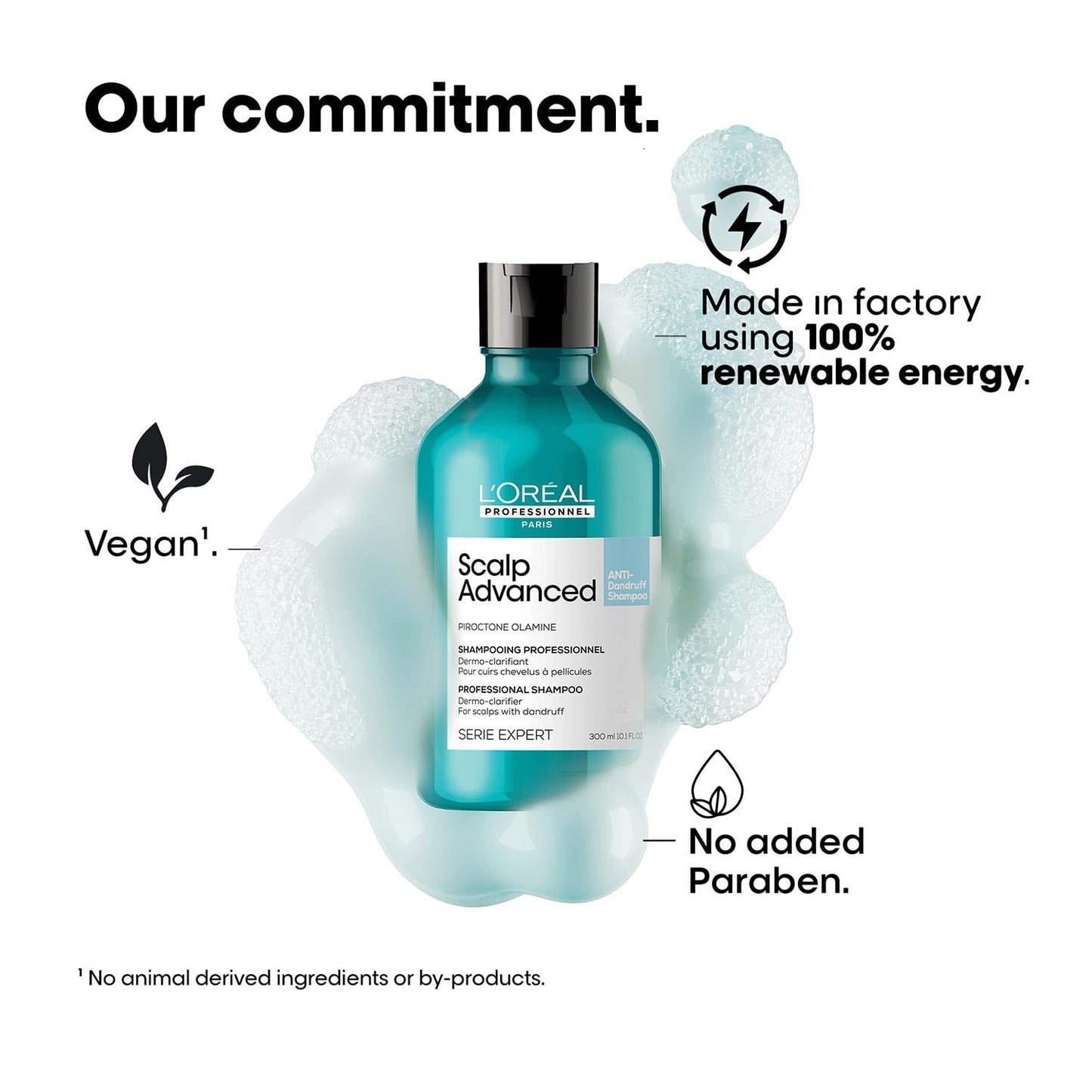 Lâ€™OrÃ©al Professionnel Scalp Advanced Anti-Dandruff Dermo-Clarifier Shampoo 300ml | Removes Dandruff & Gently Clarifies the Scalp with Piroctone Olamine | For Men & Women