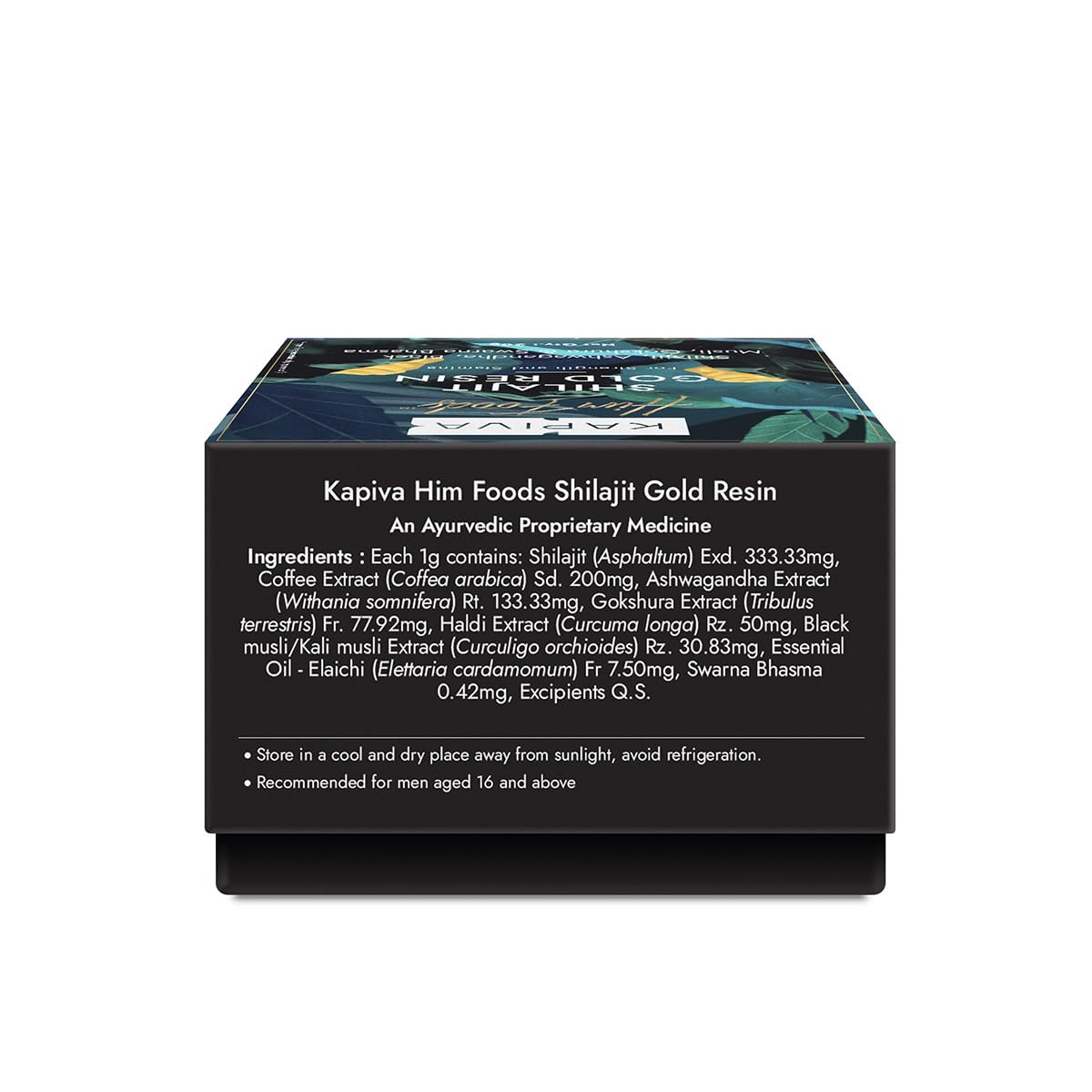Kapiva Shilajit/Shilajeet Gold Resin - 10g | 500mg/Serving | 20 Servings | Boost Muscle Growth & Stamina | Contains 24 Carat Gold | 100% Ayurvedic