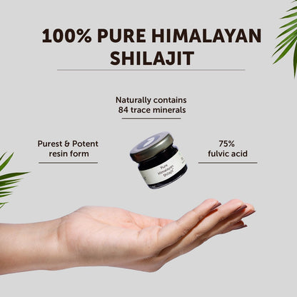 Neuherbs Shilajit - 20g | Pure Himalayan Shilajeet Supplement For Men & Women With 75% Fulvic Acid | Boost Energy, Stamina & Strength | Lab Tested For Heavy Metal