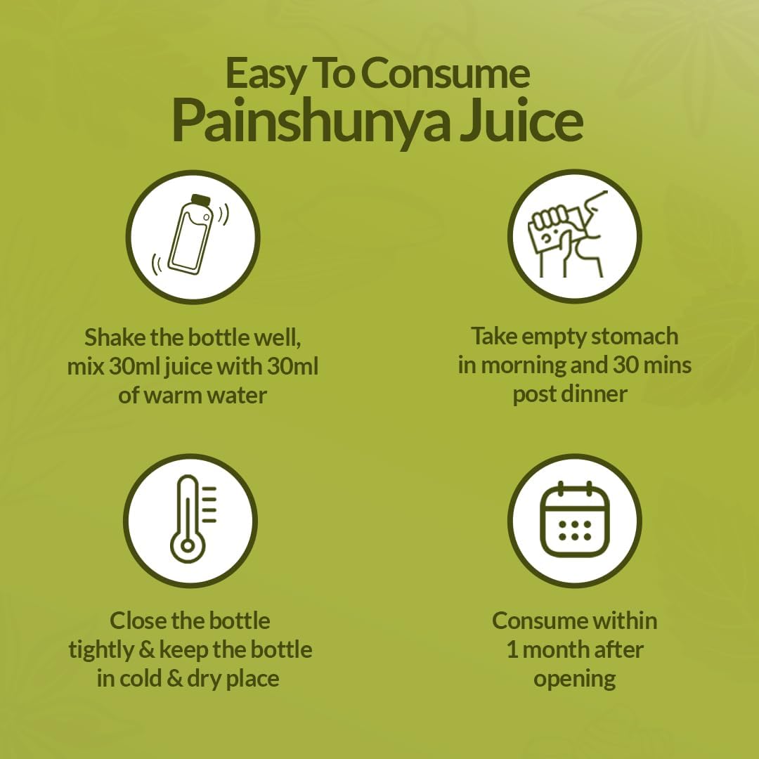 Krishna's Painshunya Juice â€“ Enriched With 12 herbs - Ayurvedic Herbal Juice for Joint Pain Relief & Body Comfort - 1000 ml