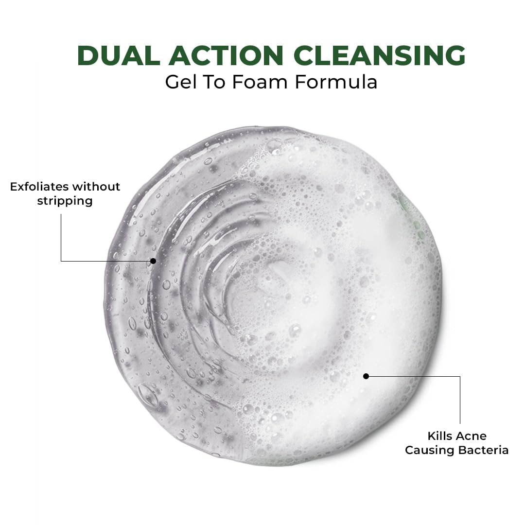 Conscious ChemistÂ® 2% Salicylic Acid Face Wash | 100ml | Face Wash for Oily & Acne Prone Skin for Men & Women, Glycolic Acid & CICA Extract, For Glowing & Radiant Skin, Vegan & Cruelty Free - Flashfix