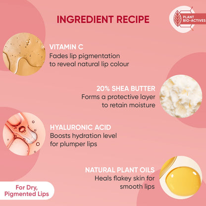 DOT & KEY Dot&Key Lip Plumping Mask With Shea Butter&Vitamin C + E For Naturally Glowing Lips|Smoothes Flaky&Dry Lips|Lip Mask For Soft,Smooth&Plump Lips|(Lingonberry)|15Ml