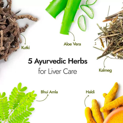 Kapiva Liver Care Juice (1L) | Anti-oxidant Rich Supplement With 5 Ayurvedic Herbs | Supports Fatty Liver Management & Detox