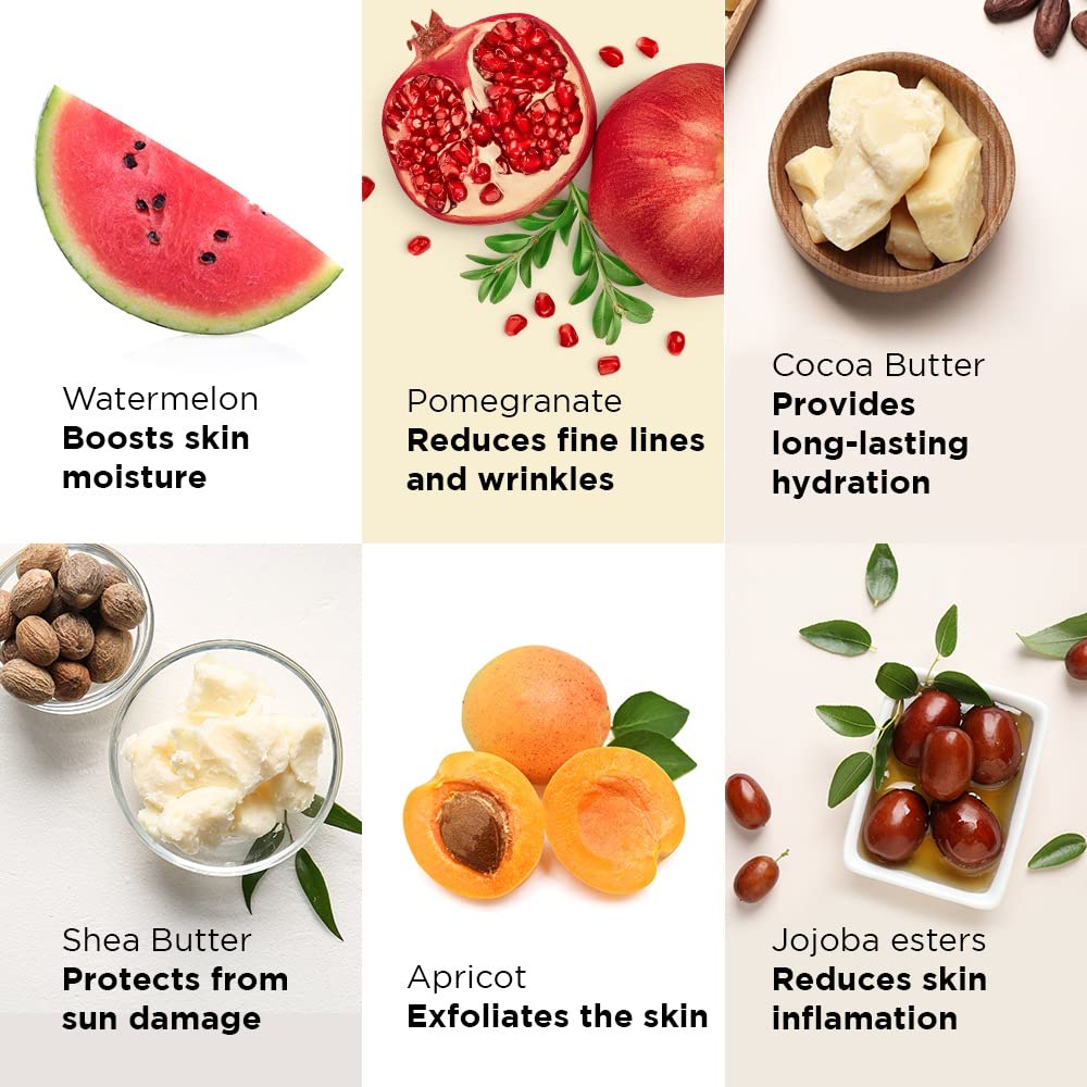 Joy Revivify Hyaluronic & Watermelon 24H Deep Moisture Hydrating Serum Cream | Deep Moisturizing Cream | Silky Smooth Feel | Vitamin A, C, E & B6 | Cocoa Butter â€“ 50 ml