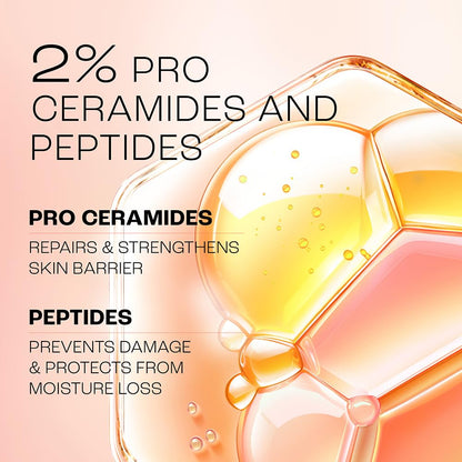 LakmÃ© Peach Milk Creme Moisturizer with 2% Pro-Ceramide & Peptides | Repairs Damaged Skin Barrier & Gives Intense Hydration | For Dry, Normal & Sensitive 300g