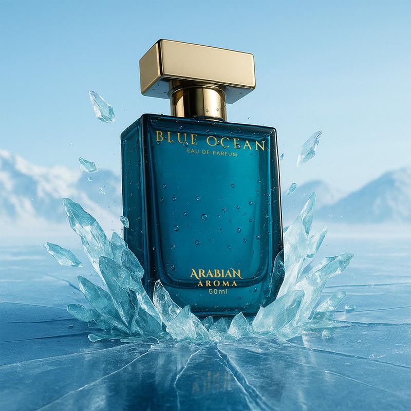 Arabian Aroma Blue Ocean Eau de Parfum â€“ Long Lasting Perfume for Man â€“ Mens Perfumes Long Lasting â€“ 50ml