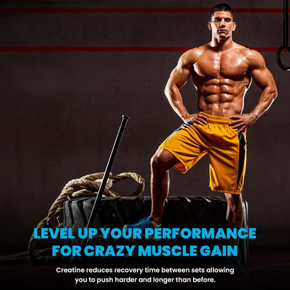 NATURYZ Pure Micronized Creatine Monohydrate | Rapid Absorption | Quercetin | Muscle Strength & Power for Intense Workout | Supports Athletic Performance | Enhances Lean Muscle Volume - 100g(Unflavoured)