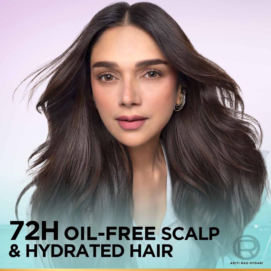 Lâ€™OrÃ©al Paris Hyaluron Pure 72H Purifying Shampoo, For oily scalp & dry hair with salicylic and hyaluronic acid, 200 ml