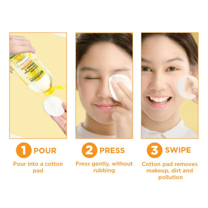 Garnier Vitamin C Micellar Cleansing Water For Dull Skin | Make-Up Remover & Cleanser - Removes makeup, dirt & impurities & Brightens Skin | Just Pour, Press & Swipe | 125ml
