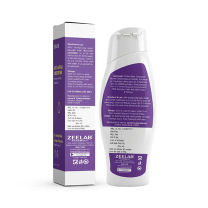 Zeelab Anti Hair Fall Conditioner 100ml | With Sunflower Oil, Wheat Germ Oil, Olive Oil, D-Panthenol & Milk Protein | For Dry, Weak & Frizzy Hair | Smooth & Manageable Finish | For Men & Women