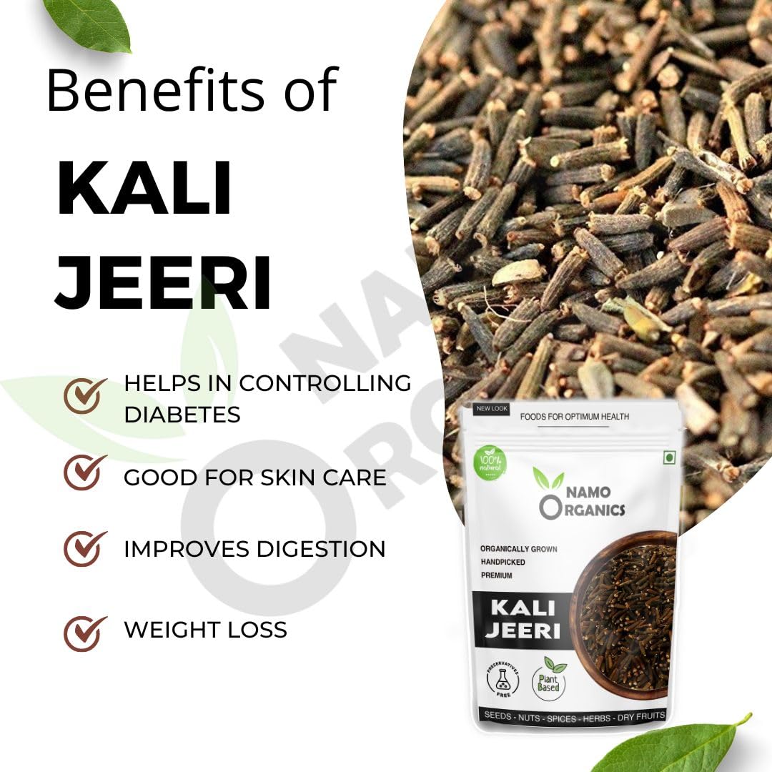 Namoorgain - Kali jeeri - 150 Gm - Kala Jeera | nalla jeelakarra | Kali Jiri – Natural Black jeera Cumin Seed