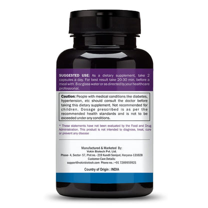Vokin Biotech Keto Advanced with Green Coffee Extract For Weight Management | Appetite Control Supplement for Men & Women 60 Capsules (Black)