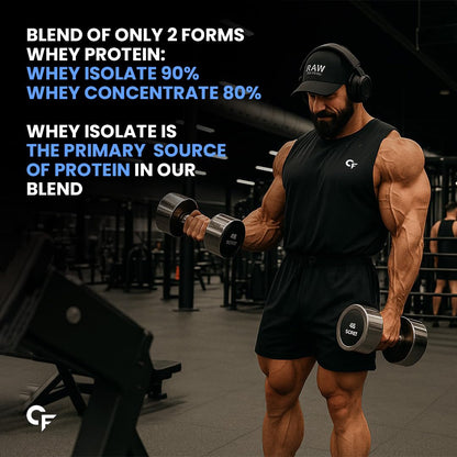 Carbamide Forte Whey Isolate Matrix | Whey Protein Powder | 30g Protein | Belgian Chocolate Flavour - Whey Protein Isolate 1kg