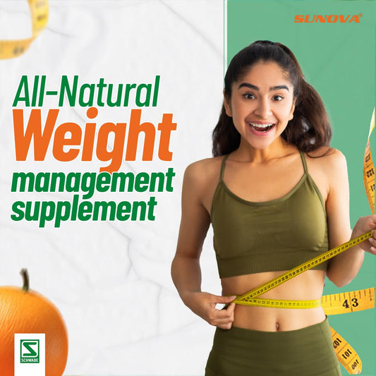 SUNOVA Bioslim Fat Burner Capsules â€“ Organic Weight Management Formula Made of Garcinia Cambogia and Green Coffee Bean Extracts 60 Tablets (Pack of 1)