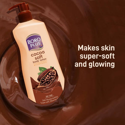 BOROPLUS Boro Plus Cocoa Soft Body Lotion For Skin Combination, 400 Ml, 1 Count