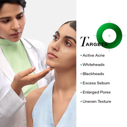Novology Acne Clearing Serum with Thymol and Terpineol | Face Serum For Acne, Whiteheads, Blackheads | Non-sticky, Non-Irritating, Non-Comedogenic| For Oily, Acne Prone Skin | 28 ML