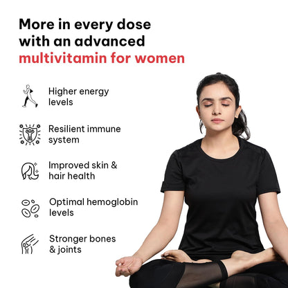 HealthKart hk vitals Multivitamin Plus Women & Men (2x30 Tablets) Combo Pack | For Energy, Immunity, Gut, Heart, Joints & Skin Health