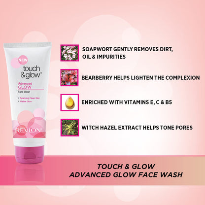 Revlon Touch & Glow Advance Glow Face Wash, 100 g