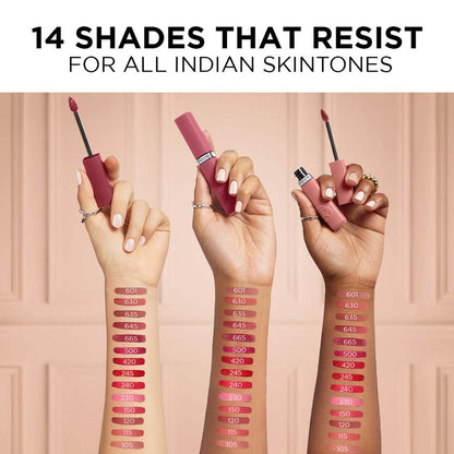 Lâ€™Oreal Paris Infallible Matte Resistance Liquid Lipstick- 635 Worth It Medium, 5ml