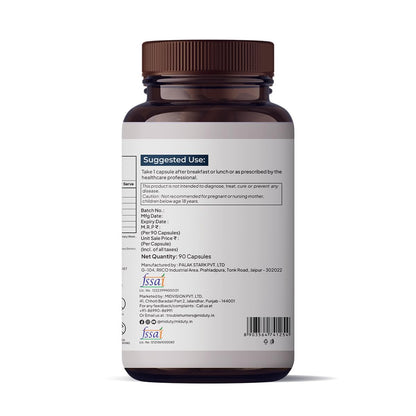 Miduty by Palak Notes Liposomal Vitamin C Supplement Bioavailability, Antioxidant Vitamin, Skin Rejuvenation & Immunity Booster Body Detoxification - Zeal Technology - 90 Capsules