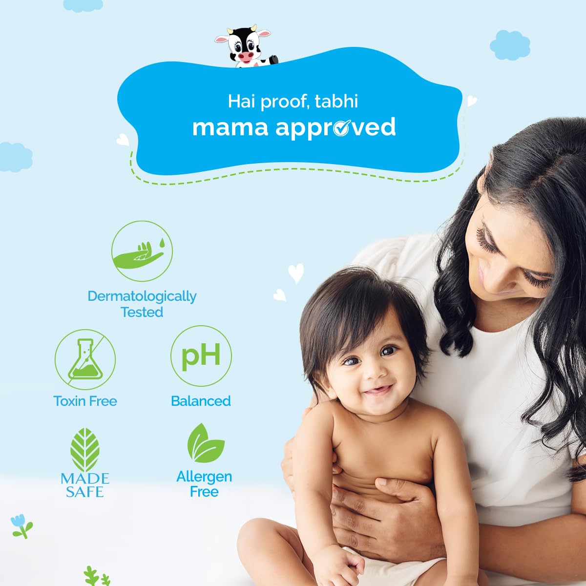 Mamaearth Milky Soft Head to Toe Wash With Oats, Milk, and Calendula for Babies- 200 ml |2-in-1 Tear-Free Body Wash & Shampoo | Moisturizes and Soothes Skin | Travel-friendly Pack