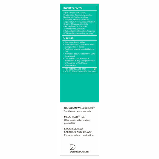 DERMATOUCH Bye Bye Acne Spot Oil-Free Gel | Pimple Removal Gel | Acne-Prone Skin | 20G