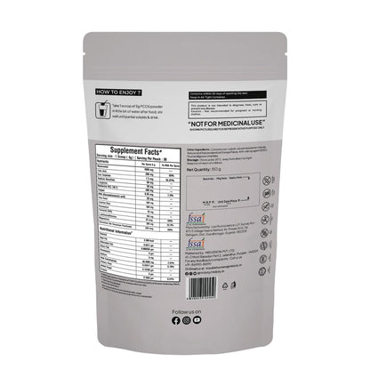 Miduty by Palak Notes PCOS Powder Myo Inositol and D Chiro Inositol PCOD, PCOS Women Support, Menstrual Cycle and Irregular Periods - 150g