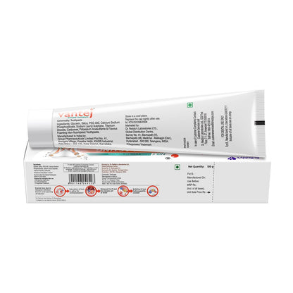 Vantej : Sensitivity Protection Toothpaste| 100 Grams| Gives Long Lasting Sensitivity Protection And Tooth Sensitivity Healing| Dentist Recommended| Desensitizing Toothpaste| Braille Enabled Pack