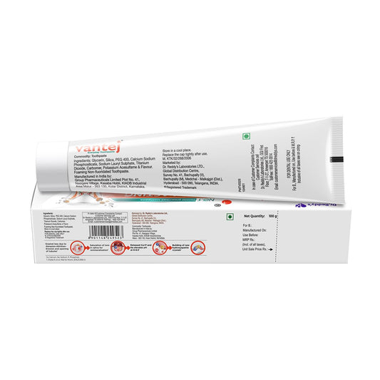 Vantej : Sensitivity Protection Toothpaste| 100 Grams| Gives Long Lasting Sensitivity Protection And Tooth Sensitivity Healing| Dentist Recommended| Desensitizing Toothpaste| Braille Enabled Pack