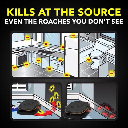 NOROACHY Natural Cockroach Killer for Kitchens, Bathrooms, and Cabinets, for Indoor Cockroach Control, Anti Roach Gel - Cockroach Killer, cockroach repellent, roach repellent for cockroach (6 BAIT)