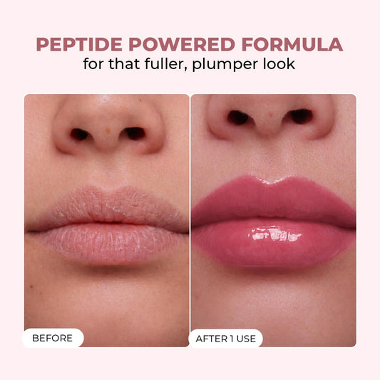Conscious ChemistÂ® Peptide Lip Balm SPF15 - Plum Rose | 24 hr Hydration & Moisturizing Lip Balm for Dark & Pigmented Lips | Sun Protection | Soothes Dry Lips & Repair Moisture Barrier - 15g, Mauve