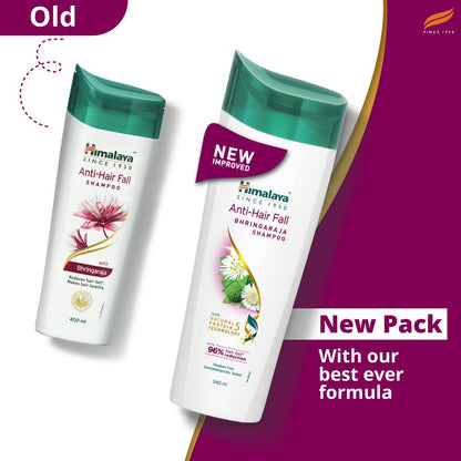 Himalaya Anti-Hair Fall Bhringaraja Shampoo, Reduces Hair Fall, Makes Hair Healthy, With Bhringaraja & Palasha,for men and women, 180ml