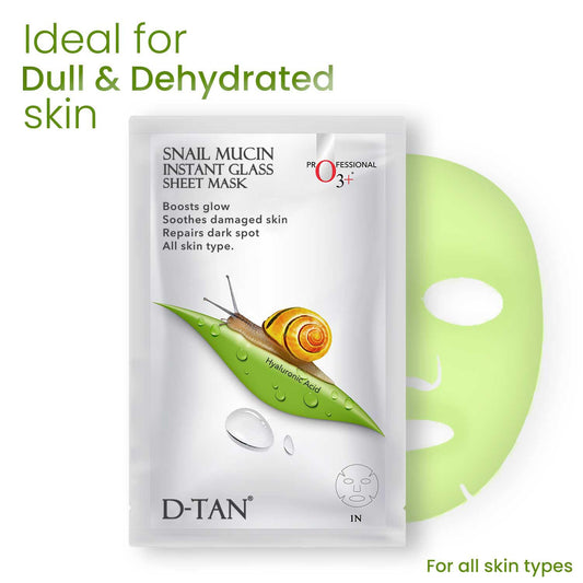 O3+ Snail Mucin Instant Glass Sheet Mask 30 ml