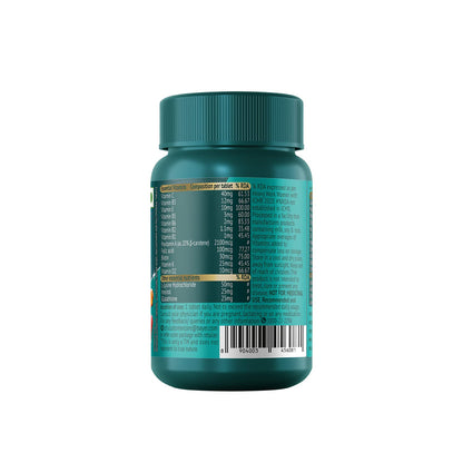 Supradyn Immuno +, Multivitamin, Natural immunity booster with Vit C, Vit D, Zinc, Unique blend of Tulsi, Turmeric, Shatavari & Ashoka (30 Tabs)