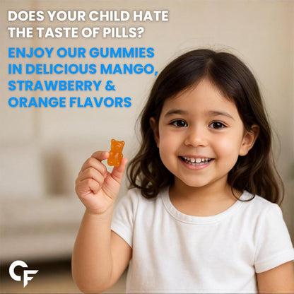 Carbamide Forte Multivitamin For Kids | Multivitamin Gummies For Kids | Multivitamin Gummies For Immunity | Vitamin Gummies For Immunity With No Added Sugar | 60 Gummy Bears