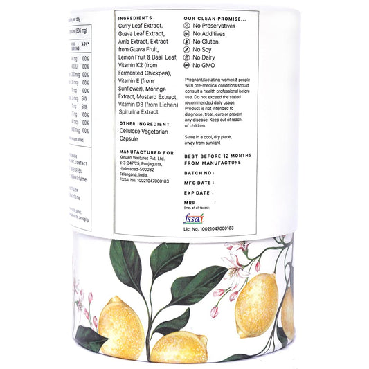 Earthful Multivitamin for Women | 100% Plant, Non-Synthetic | With Biotin, Zinc, Vitamin C, D3 for Immunity, Hair, Skin, Bones & Overall Wellness | 60 Capsules
