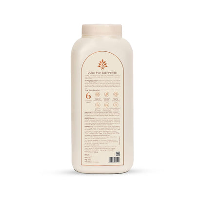 Baby Forest Dulaar Pyar Talc-Free Baby Powder | with Chamomile, Jojoba & Marigold Oils + Corn Starch | for Soft, Rash-Free Skin | Natural, Derma Safe, Cruelty-Free Baby Powder | 200g