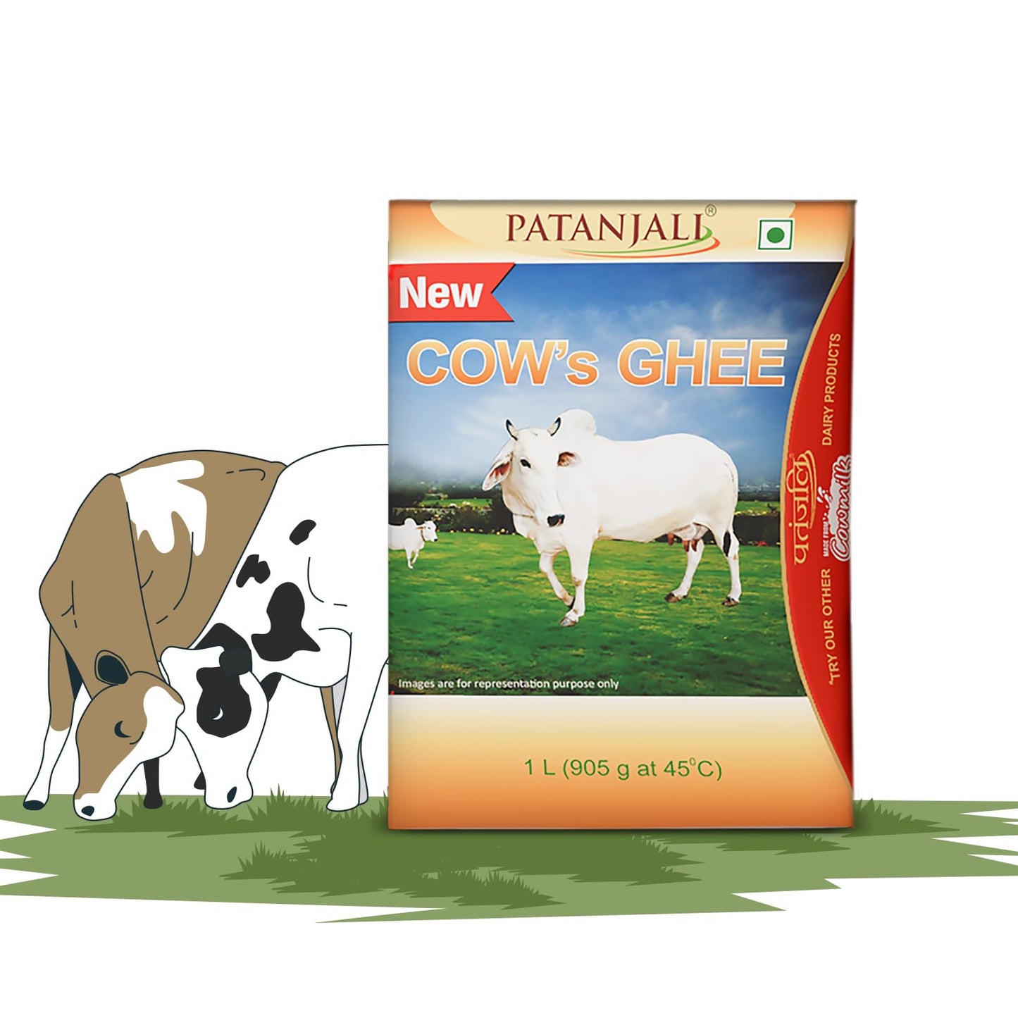 Patanjali Cow's Ghee, 1L(1 kg)