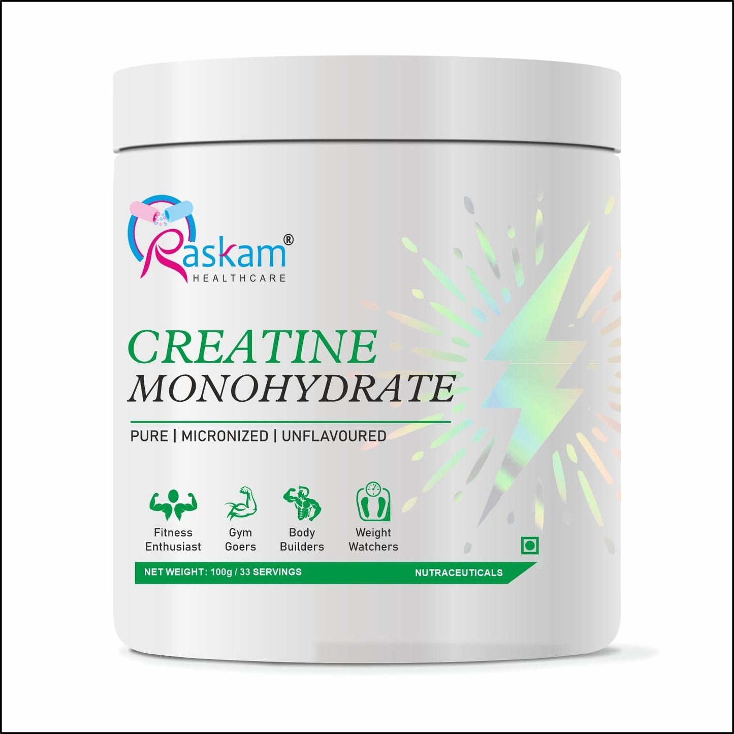 Creatine Monohydrate 100g â€“ Micronised Formula | Boost Strength, Endurance & Muscle Recovery | Unflavoured Workout Supplement