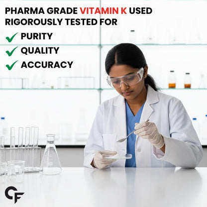 Carbamide Forte Vitamin K2 MK7 55 mcg | MK7 Form for Better Calcium Utilization | Vitamin K2 supplement to Support Strong Bones & Heart Health for Men & Women | 120 Vegetarian Tablets