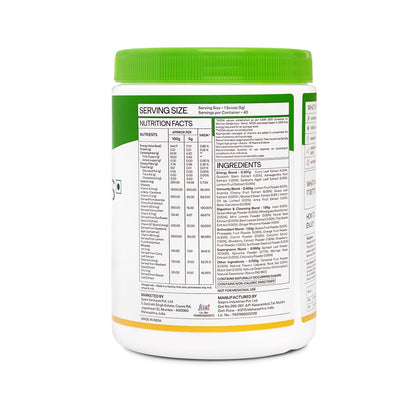 OZiva Superfood Greens & Herbs for Acne Control, Skin Health & Digestion | Daily Greens and 35+ Superfoods, Herbs, Chlorella & Moringa, 200 g